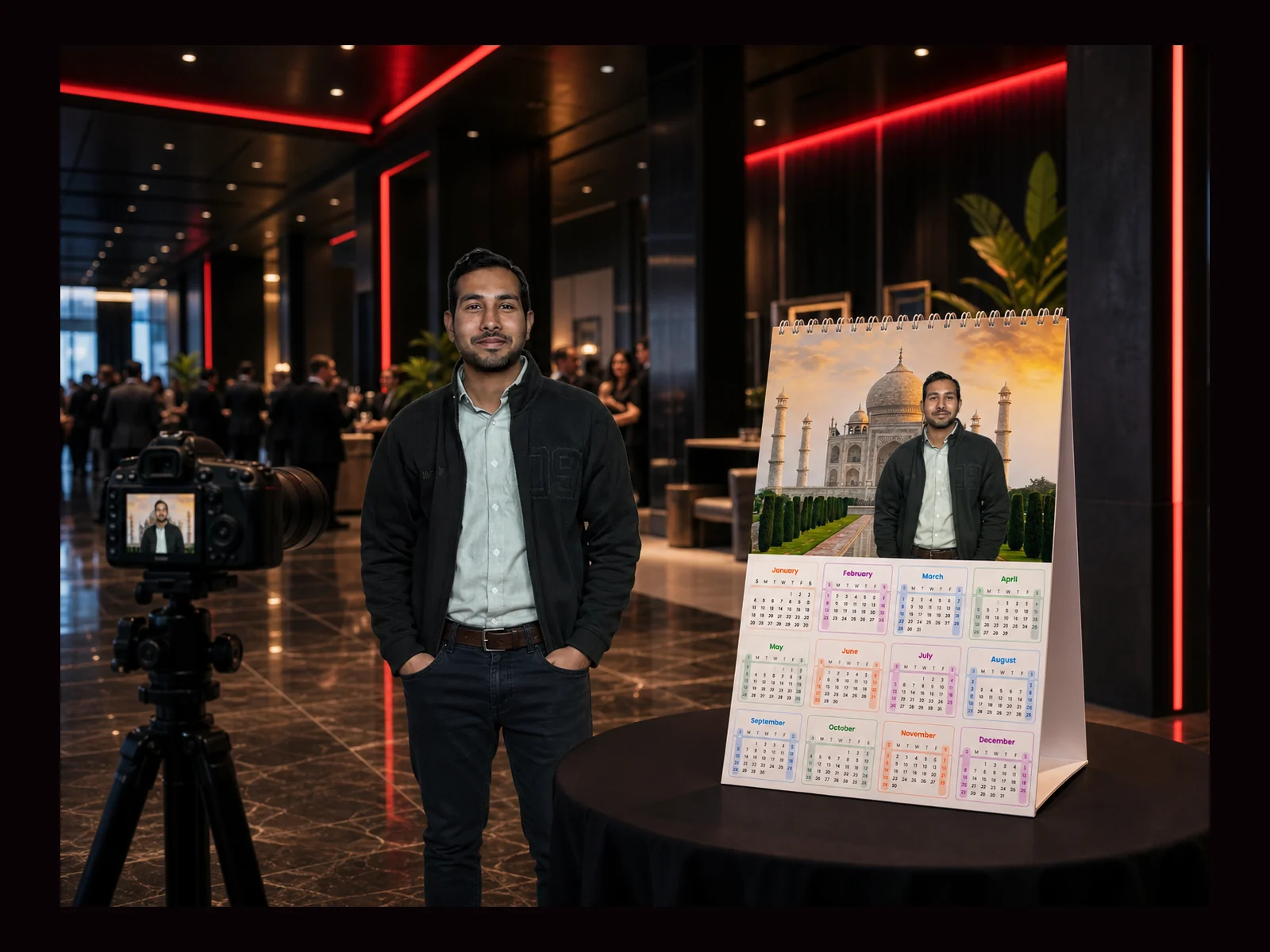 Calendar Photo Booth interactive event experience by Magik Touch