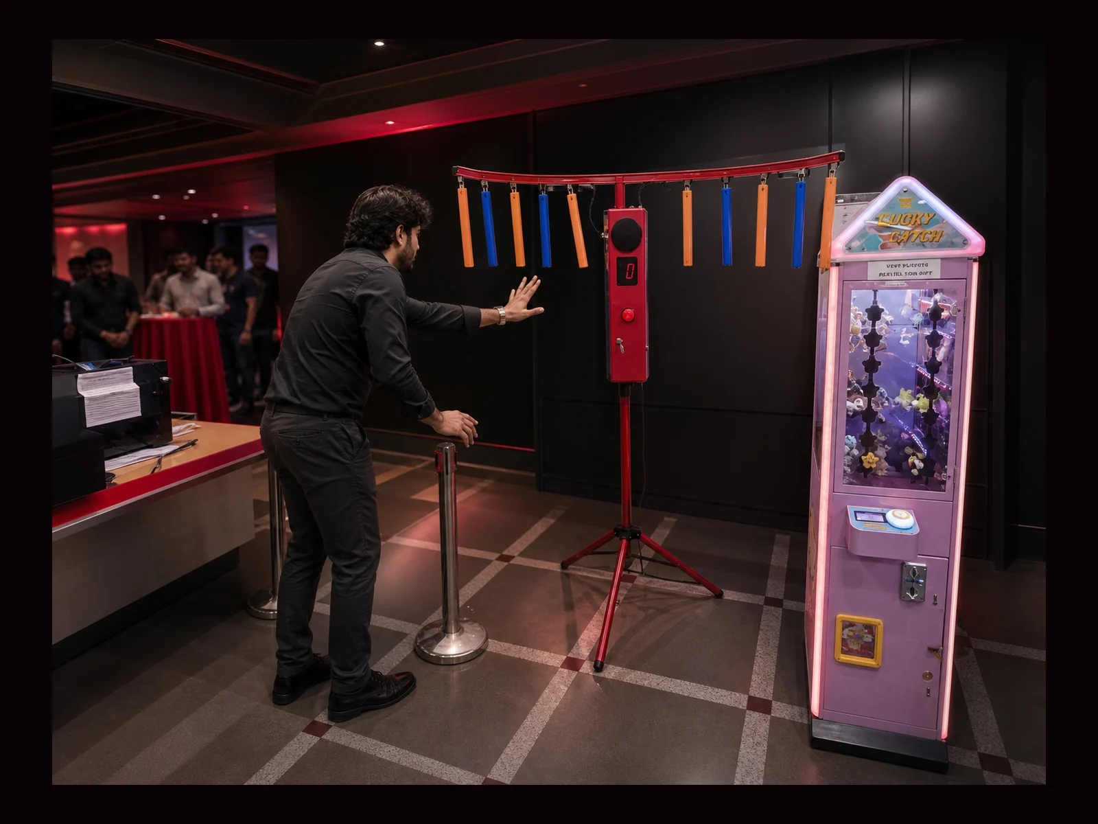 Falling Stick Game interactive event experience by Magik Touch