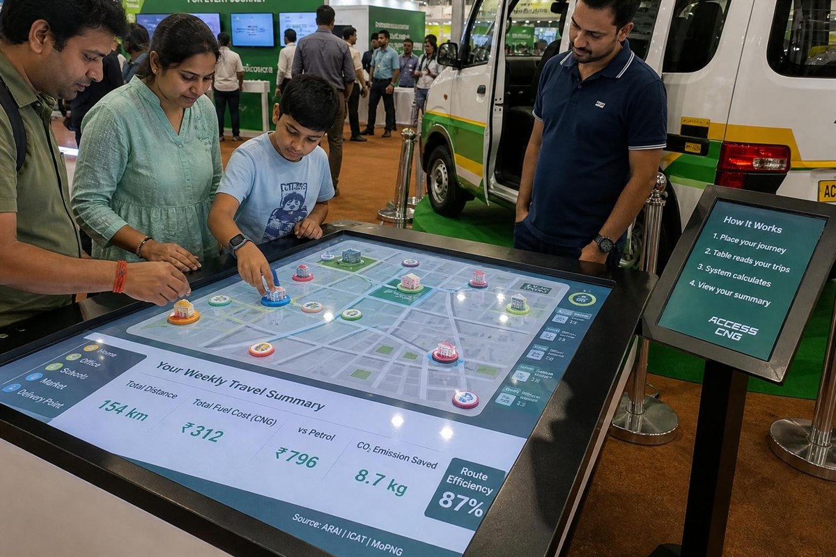 Daily Commute Strategy Table concept visualization for events by Magik Touch Idea Lab
