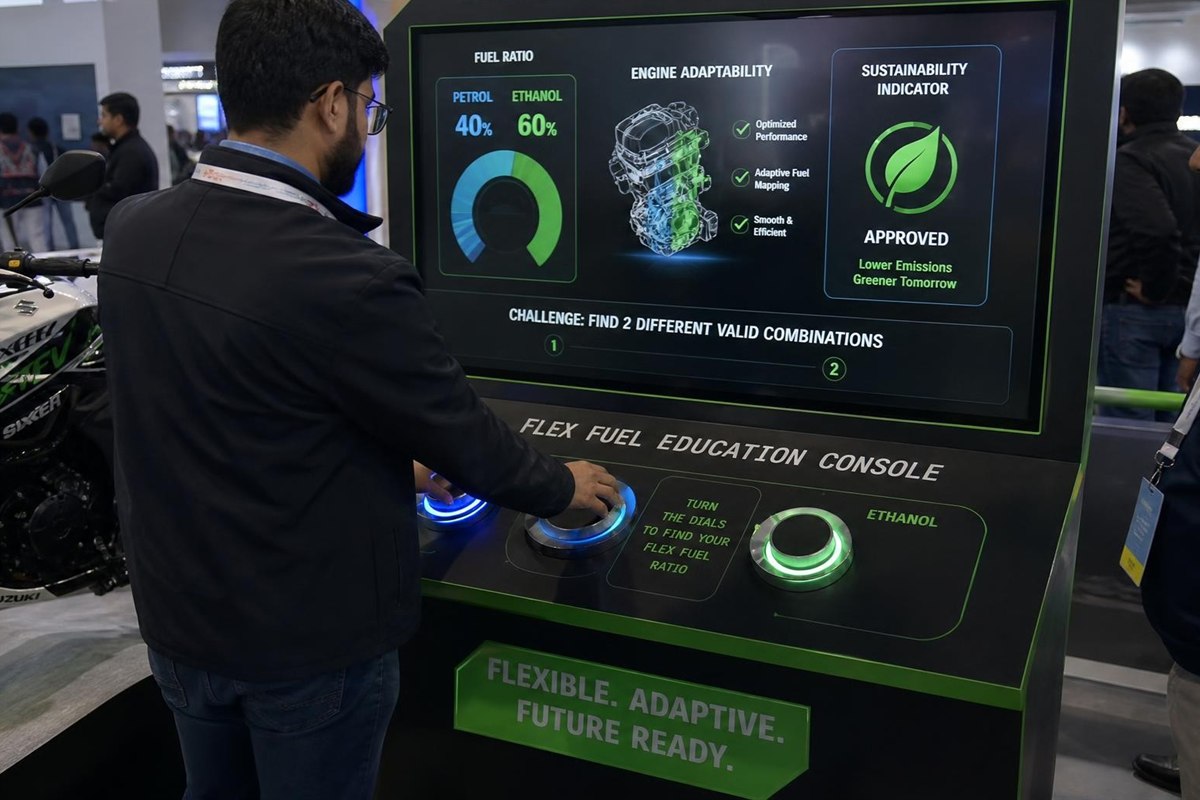 Flex Fuel Balance Console concept visualization for events by Magik Touch Idea Lab