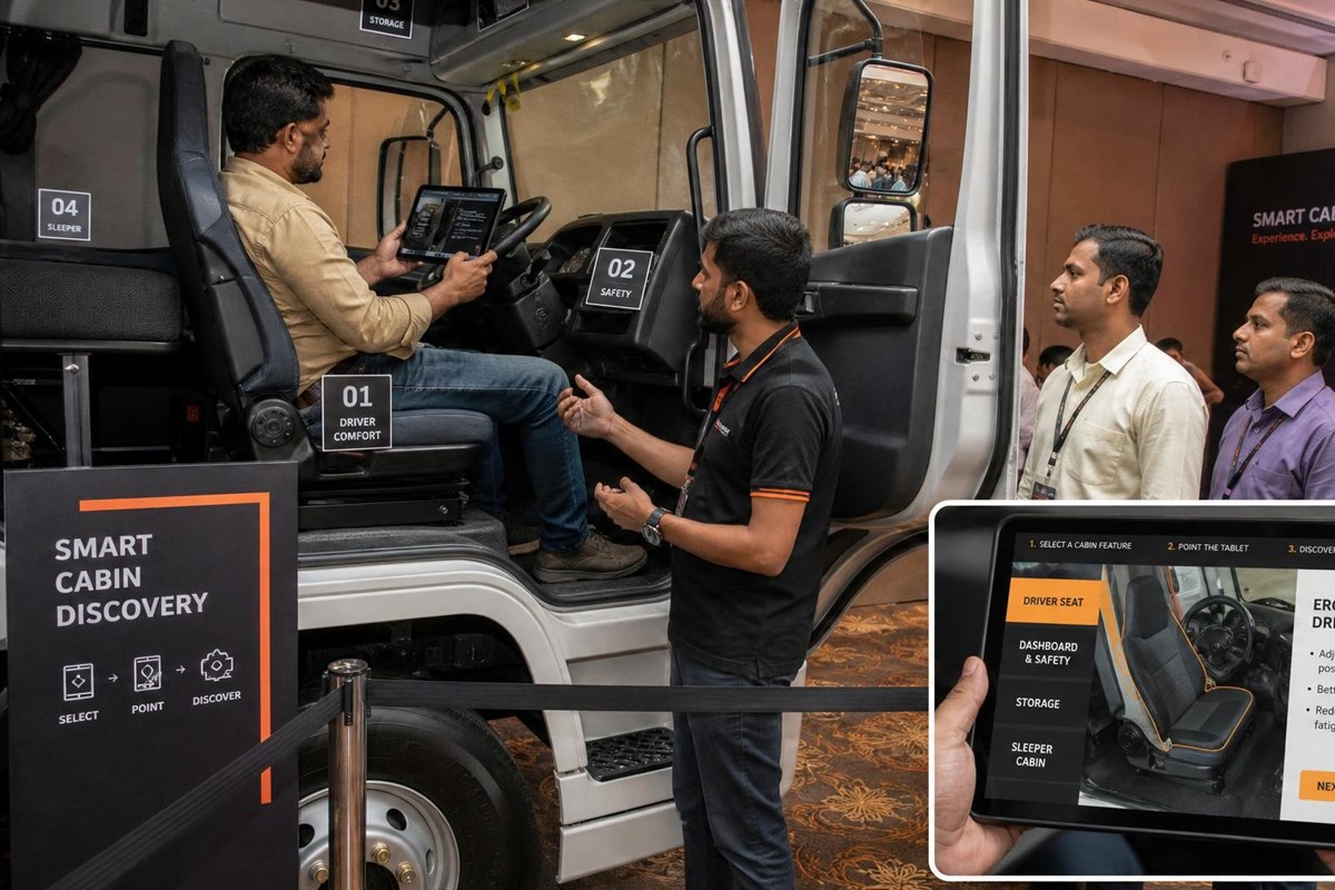 Smart Cabin Discovery concept visualization for events by Magik Touch Idea Lab