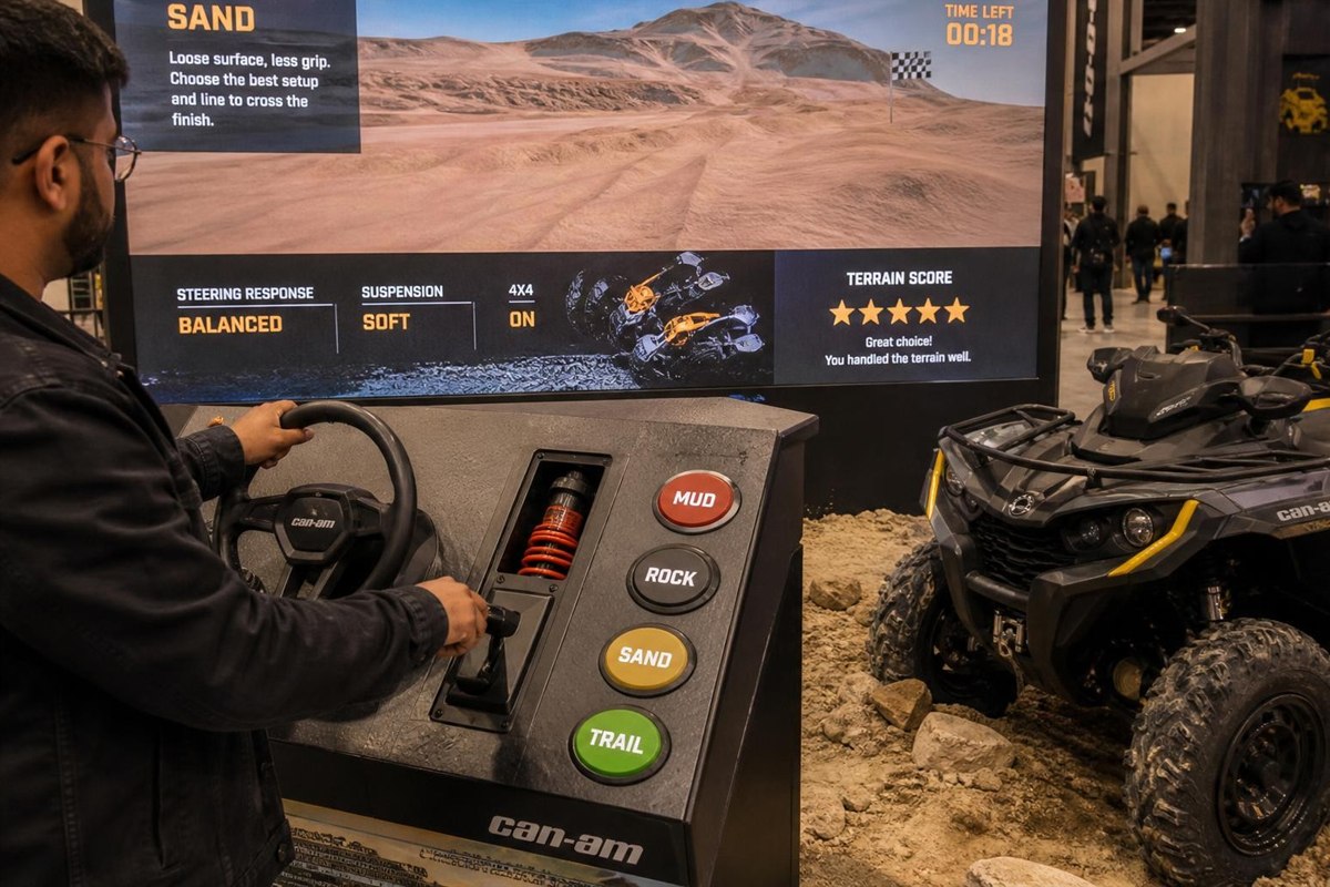 Terrain Response Challenge concept visualization for events by Magik Touch Idea Lab