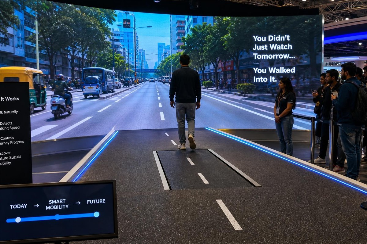 Walk Into Tomorrow concept visualization for events by Magik Touch Idea Lab