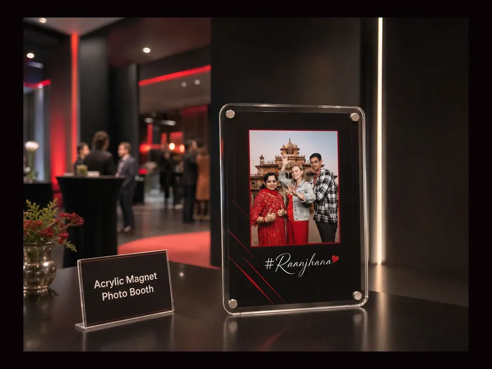 Acrylic Magnet Photo Booth event experience by Magik Touch