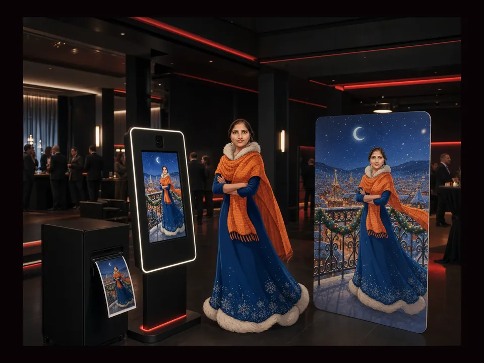 AI Ghibli Photo Booth event experience by Magik Touch