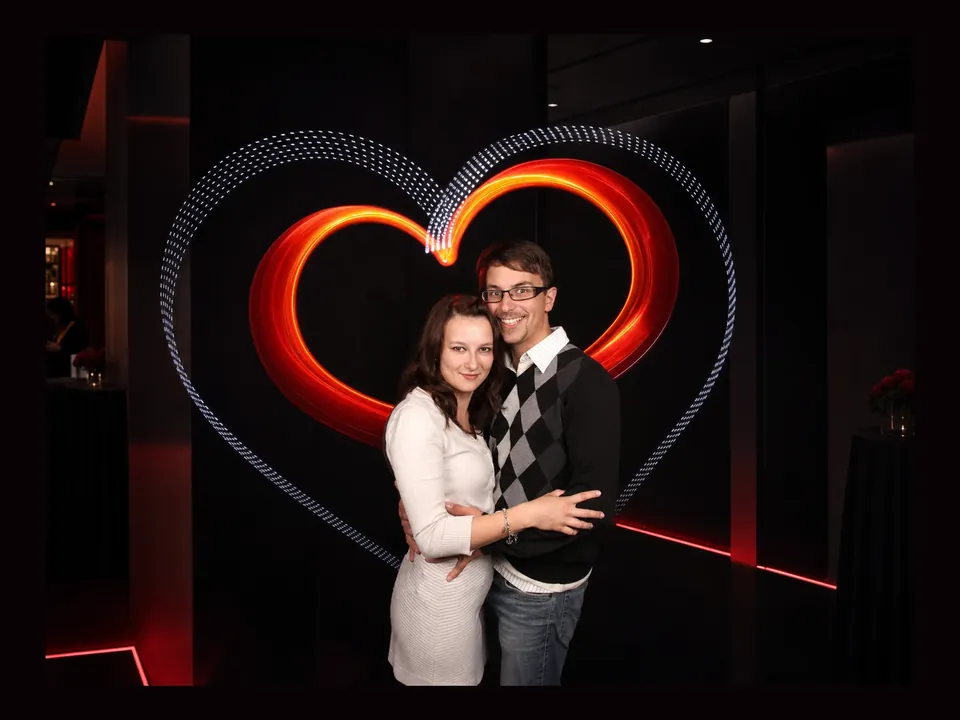 Black Photo Booth event experience by Magik Touch