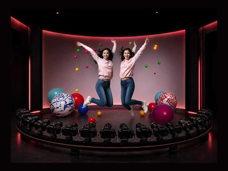 Bullet Time Freeze 180-Degree Video Booth event experience by Magik Touch