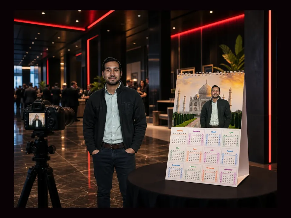Calendar Photo Booth event experience by Magik Touch