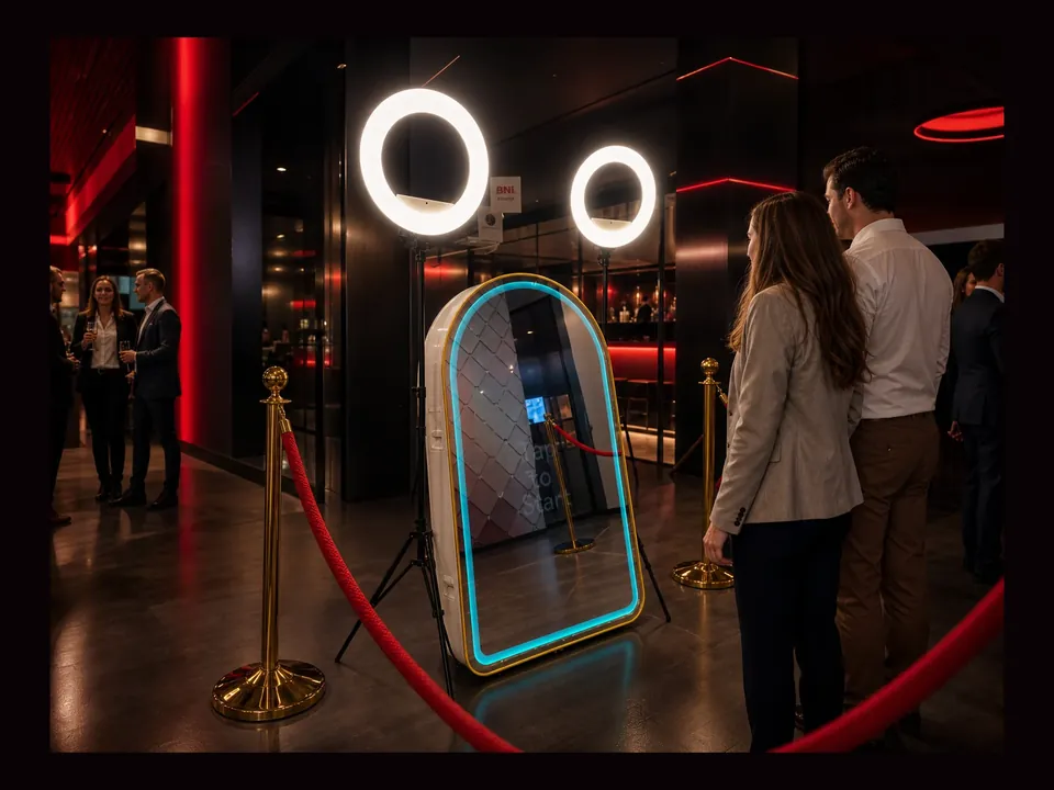 Jumbo Mirror Photobooth event experience by Magik Touch