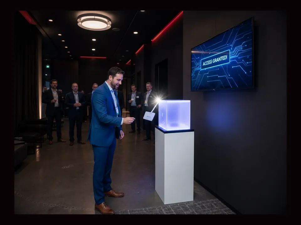 RFID Cube event experience by Magik Touch