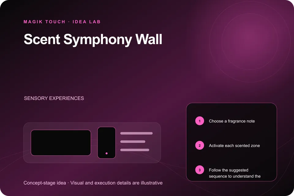 Scent Symphony Wall concept illustration by Magik Touch