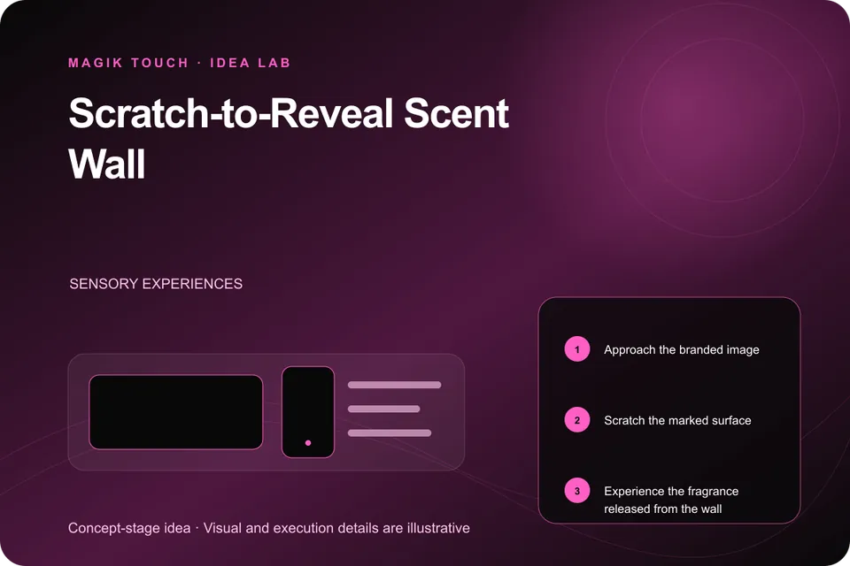 Scratch-to-Reveal Scent Wall visual reference