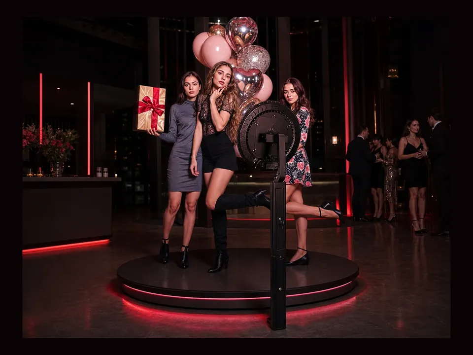 Sky Spinny Booth event experience by Magik Touch
