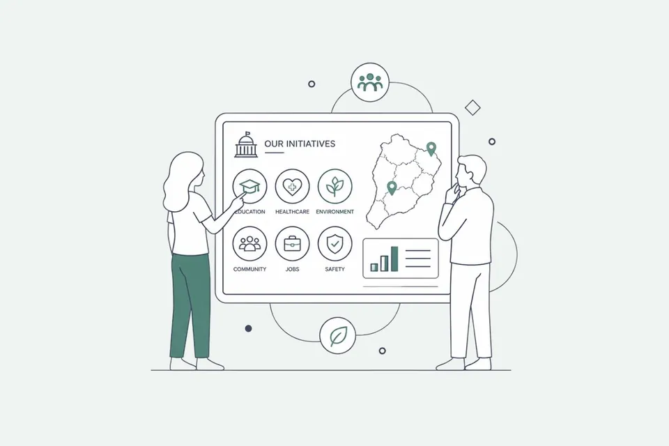 Touch-Based Navigation Wall visual reference