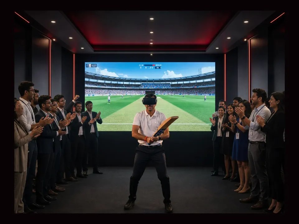VR Cricket Game event experience by Magik Touch
