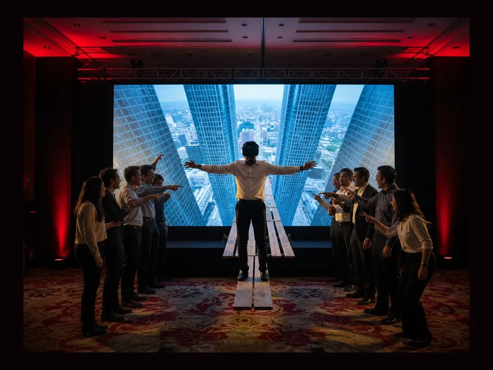 VR Plank Game event experience by Magik Touch